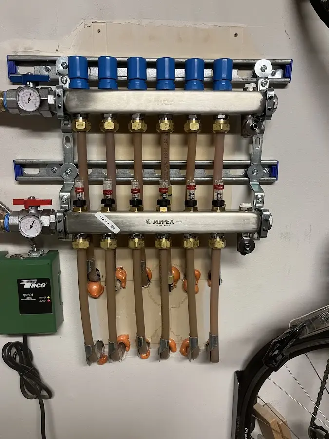 Plumber performing Gas Line Installation at a residential property in Missouri City